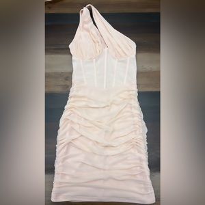 Privy - Soft Pink Mesh Dress